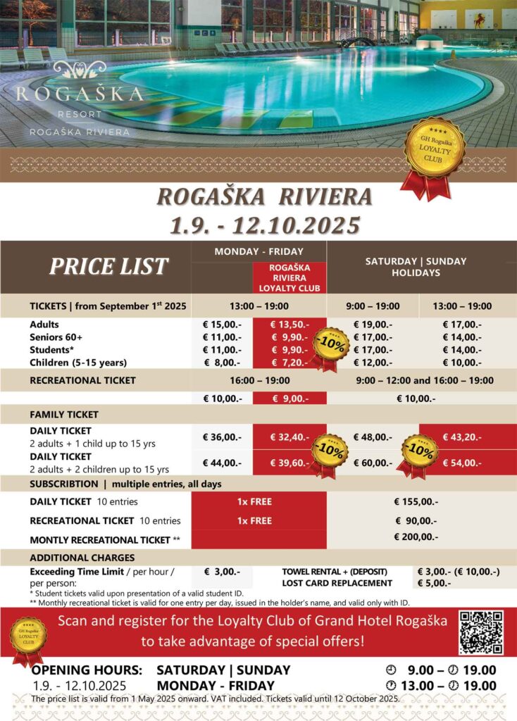 Price list 2025